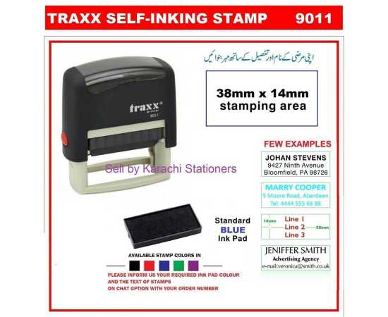 Traxx 9011 Customize Self-Inking Stamp Machine