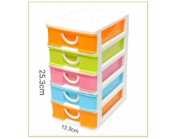 5 Layers Multi Colors Mini Desktop Small Drawers Box