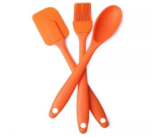 Set of 3 Silicone Baking & Cooking Spatula ToolSet of 3 Silicone Baking & Cooking Spatula Tool Set of 3 Silicone Baking & Cooking Spatula ToolSet of 3 Silicone Baking & Cooking Spatula Tool