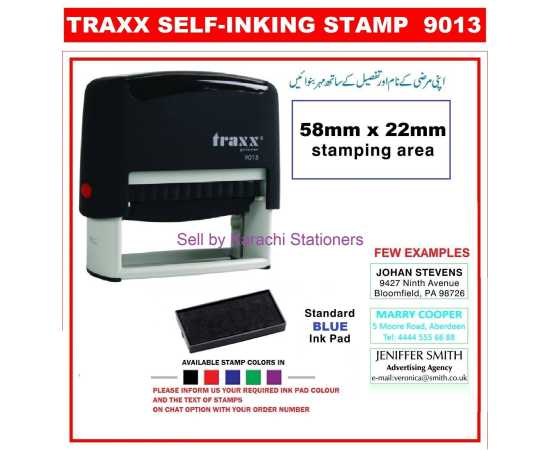 Traxx 9013 Customize Self-Inking Stamp Machine