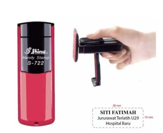 Shiny S-722 Handy Stamp - Impression size 38 mm x 14 mm