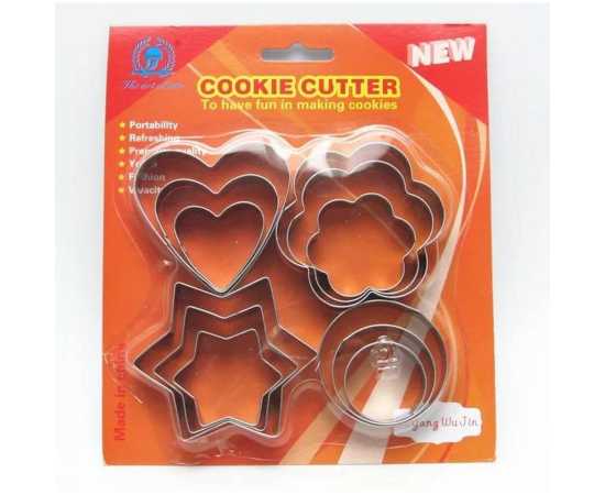 12 Pcs Set Stainless Steel Cookie  & Biscuit Mold