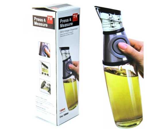 Oil Bottle Just Press & Measure For CookingOil Bottle Just Press & Measure For Cooking
