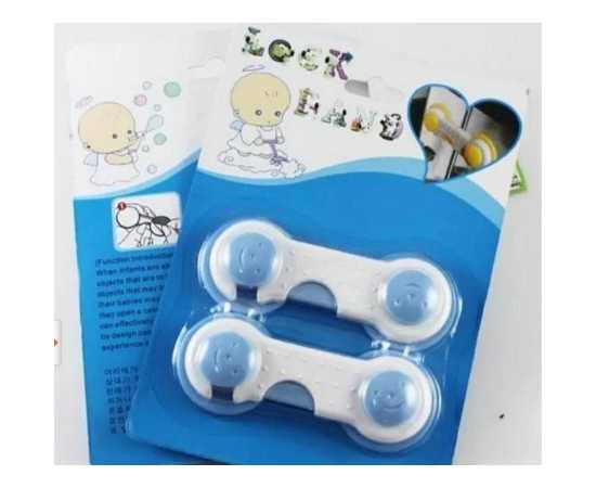 2 PCS - 9.50 CM Long Baby Safety Drawer & Door Lock