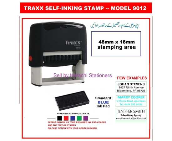 Traxx 9012 Customize Self-Inking Stamp Machine