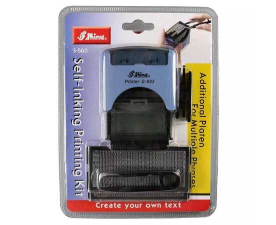 Shiny S-883 Self Inking Stamp Printing Kit DIY Set