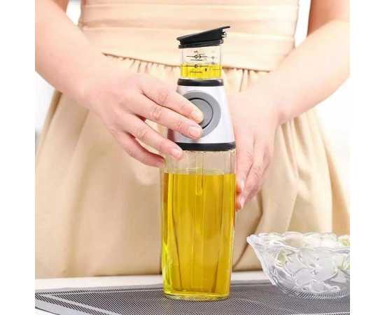 Oil Bottle Just Press & Measure For Cooking