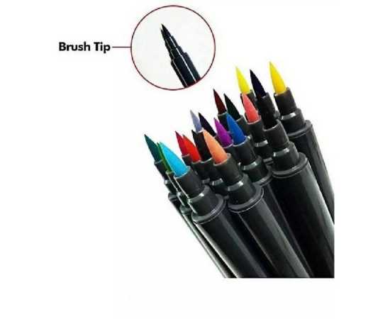 SignMe Pack of 48 PCS Dual Tip Watercolor Brush  Markers for Sketching