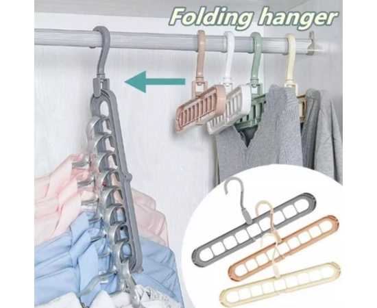 Pack of 5 - Multi port 360 Rotation Plastic Storage Clothes Hanger