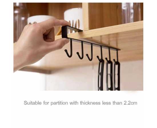 6 Hooks Metal Hanger For Kitchen