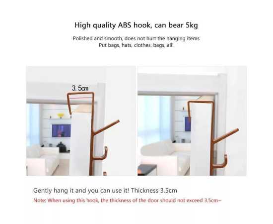 5 Hooks Stand Door Hooks Cloth