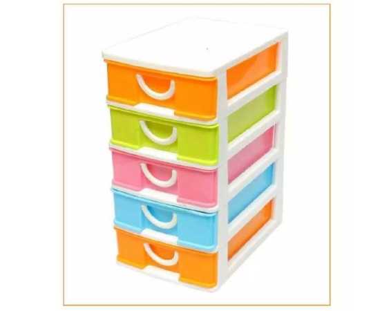 5 Layers Multi Colors Mini Desktop Small Drawers Box