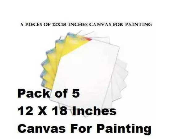 5 Pieces Of 12 X 18 Inches Canvas For Painting