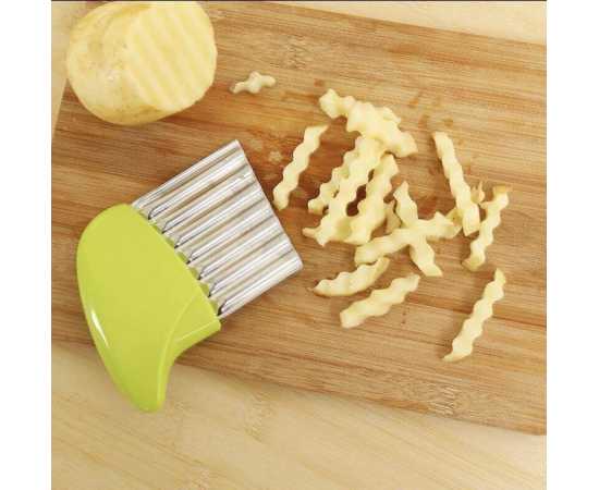 French Fries Cutter Wavy Edged Slicer Kitchen ToolFrench Fries Cutter Wavy Edged Slicer Kitchen Tool