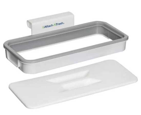 Hanging Attach A Trash Bag Holder attached with drawer