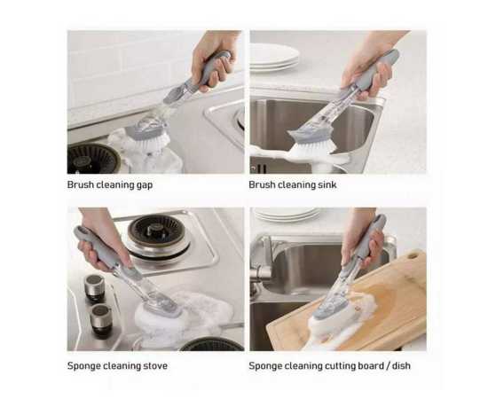 Automatic Liquid Filling Dish Washing Brush