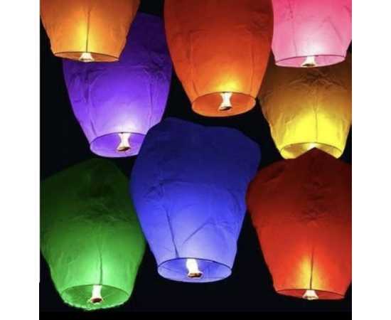 Pack of 6 - Sky Flying Lantern fire balloon For Parties