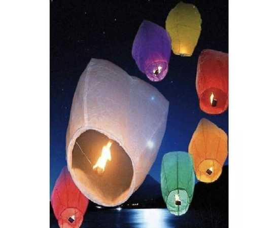 Pack of 10 - Sky Flying Lantern fire balloon For Parties