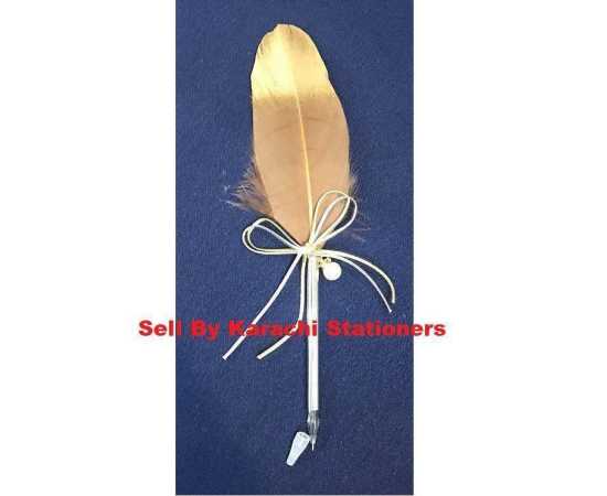 Pigeon Feather PEN Wedding Nikkah Feather Leaf Signature - 1 Piece