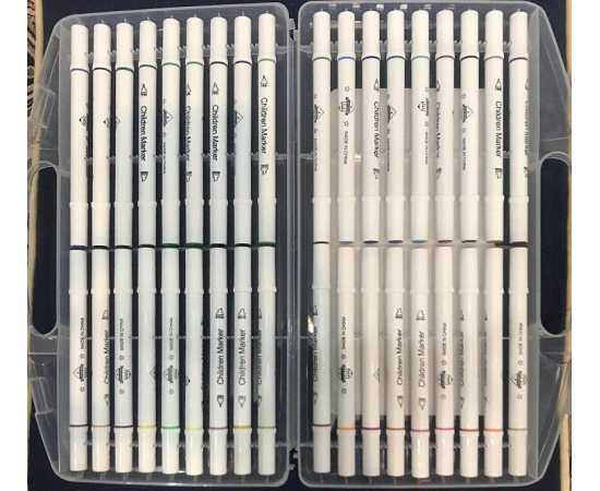 Set of 36 Twin Tip Fine and Broad Tip sketch double headed art marker