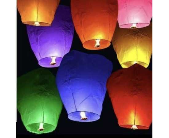 Pack of 10 - Sky Flying Lantern fire balloon For Parties
