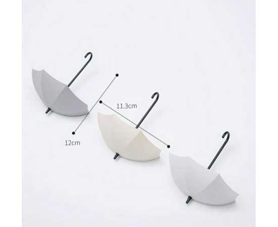 3 Pcs Set Multicolor Umbrella Wall Hook Key holder