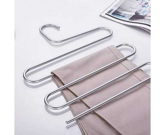 Stainless Steel Trousers Hanger - 5 Layers