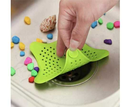 Hair Catcher Rubber Stopper Shower Drain Cover