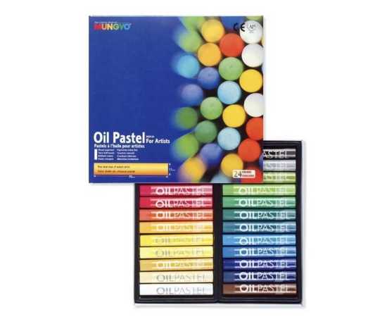 Mungyo Oil Pastel Crayons MOP - Pack of  24 Colors