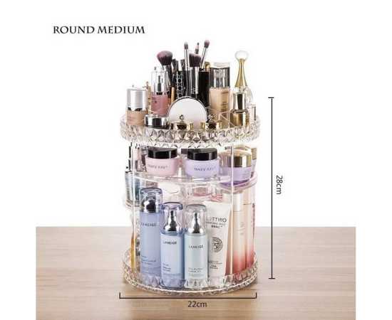 360 Degree Rotating Makeup Storage Rack