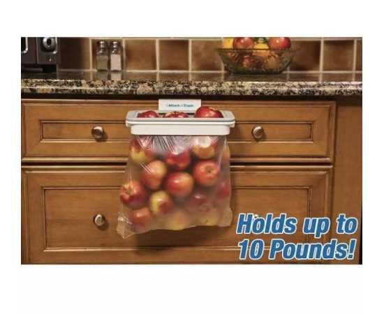 Hanging Attach A Trash Bag Holder attached with drawer