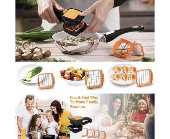 Kitchen Nicer Dicer cutter 5 in 1 Multi-Cutter