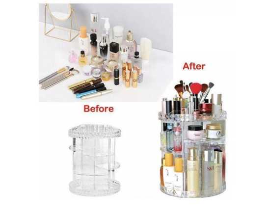 360 Degree Rotating Makeup Storage Rack