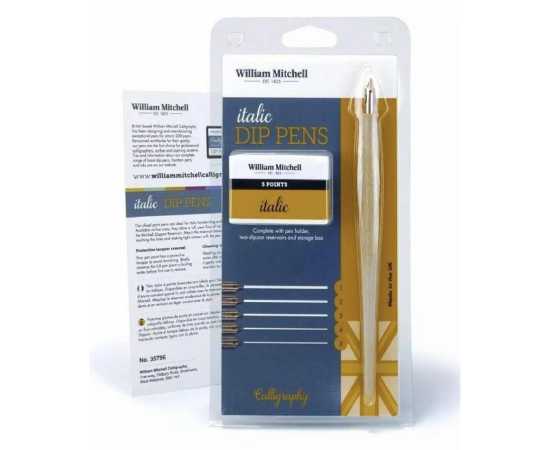 William Mitchell Wm 35796 Italic Dip Pen Set