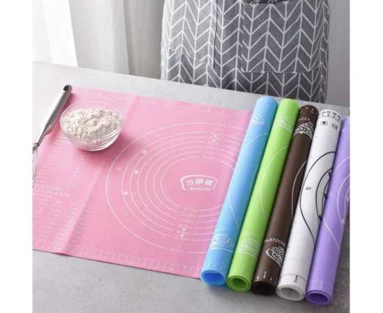 Non-Stick Silicone Reusable Pastry Rolling Mat for Kitchen
