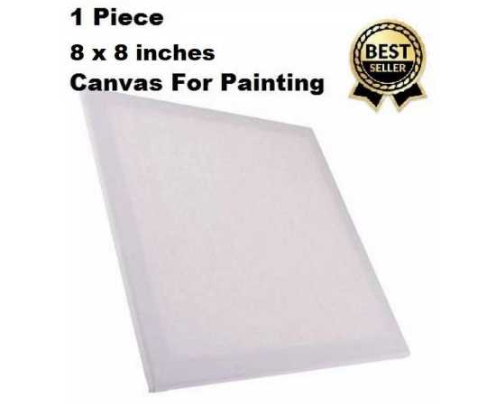 8 X 8 Inches Canvas For Painting - 1 Piece