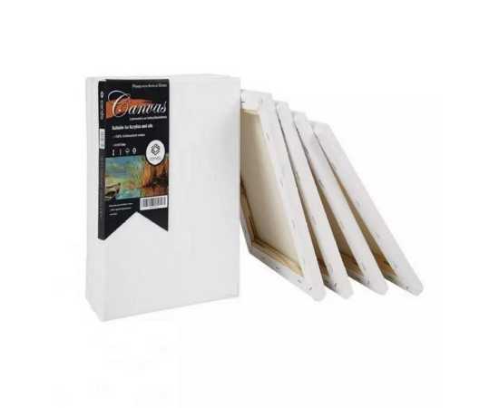 3 PCS Canvas Board Wooden Framed For Painting - 12x18-inch