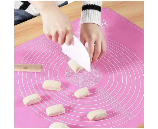 Non-Stick Silicone Reusable Pastry Rolling Mat for Kitchen