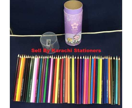 Multicolored Pencil Color Jar Non Toxic Large - Pack of 46