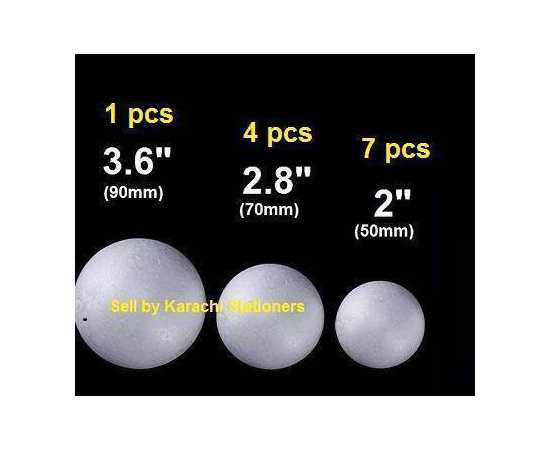 12pcs Thermocol (Thermopol) Balls For Solar school project