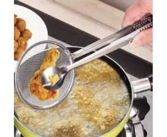 Oil Frying Stainless Steel Mesh Strainer Kitchen Tool