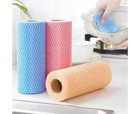 All-Purpose Disposable Reusable Kitchen Wipes - Pack of 50 PCS