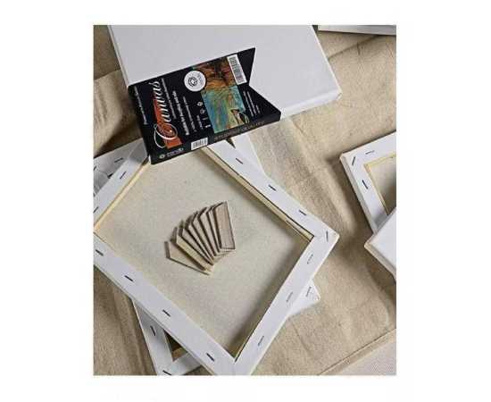3 PCS Canvas Board Wooden Framed For Painting - 12x18-inch