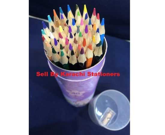 Multicolored Pencil Color Jar Non Toxic Large - Pack of 46