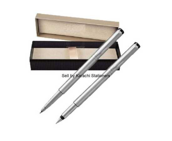 Silver Gift Pen Fountain / Ink Pen - Pack of 2