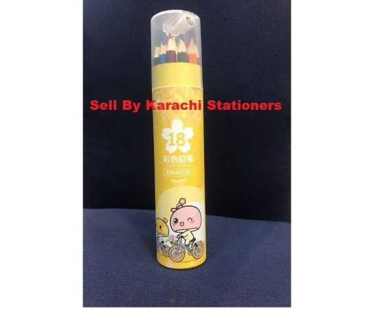 18 Color Multicolored Pencil Set Large Color For Kids