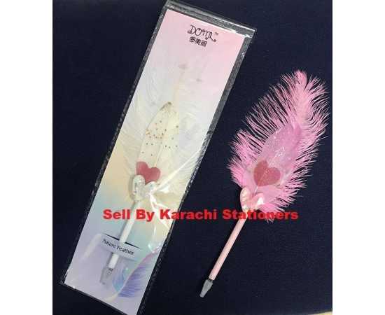 Creative Ostrich Feather Ballpoint Pen Nikkah Pen Kawaii Ball Pens - 1 Piece