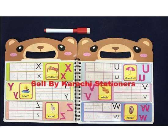 Magic Board Trace Alphabet A to Z Educational Book