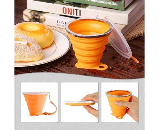 1 Pc Foldable Traveling Drinking Water Glass