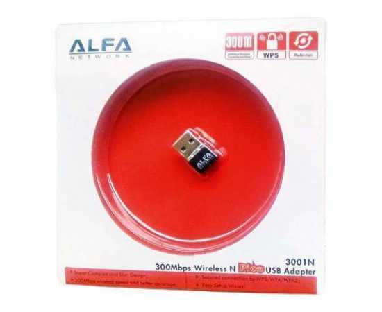 Alfa Mini Wifi Adapter Catcher 300-Mbps Alfa USB LAN Card For Computer Laptop